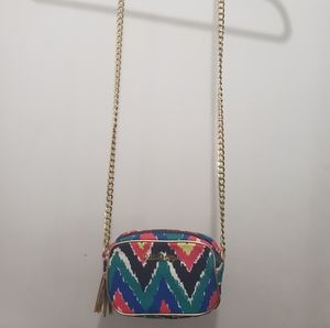 Lilly Pulitizer Multicolored Chevron Crossbody Bag